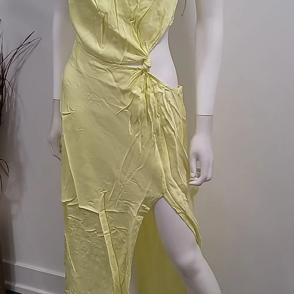 FOR Love & Lemons Kyra Cut Out Maxi Dress in Yellow - Picture 5 of 12